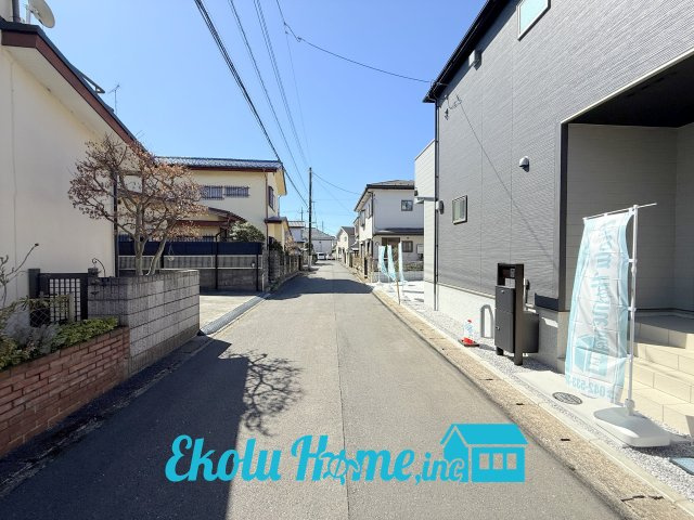 あきる野小川東１丁目　第１期(25-1期)の前面道路含む現地写真