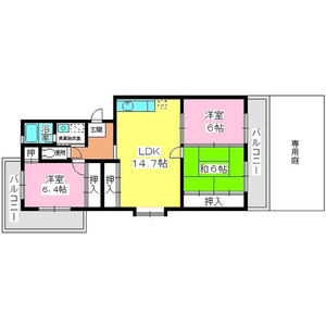 シティライフ香椎Ⅱの間取り