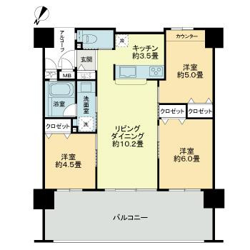 【間取り】 | プレミアムコート浦添勢理客