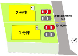 仲介手数料不要　よかタウンBloom合志市須屋8期【西合志東小・西合志南中】の区画図