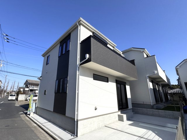 葛飾区東水元５丁目新築戸建【東水元小学校：5分】の外観|A号棟外観・完成済み内覧可能です！