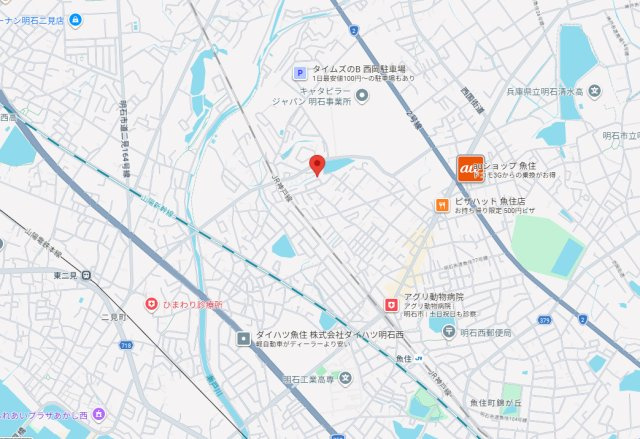 明石市魚住町西岡　中古戸建の地図