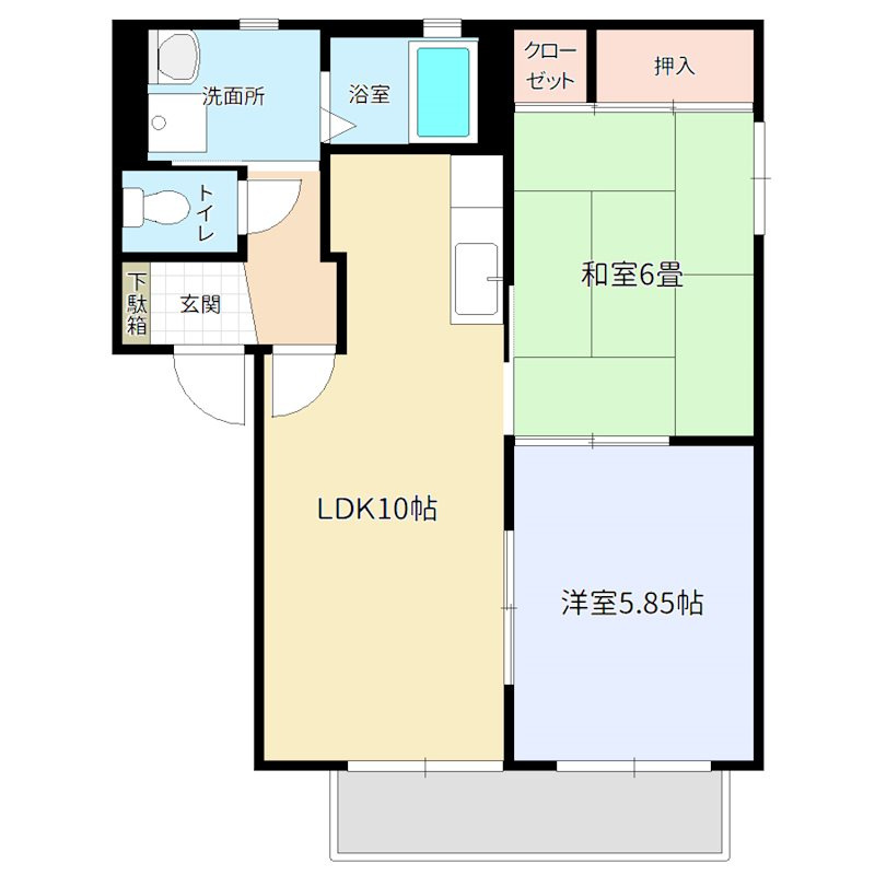 バリュージュ美杉台　A棟の間取り