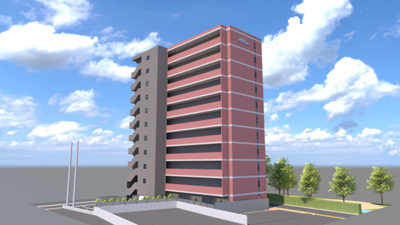 【外観パース】 | （仮称）フォレスタ岡山医大前