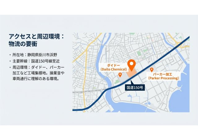 掛川市浜野売工場の地図