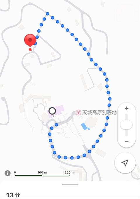 天城東急リゾート内・売別荘地の地図|ホテルハーベスト天城高原より徒歩ルート