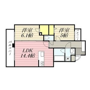 弥生なつめビルの間取り