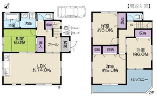 千鳥町2丁目の間取り|リフォーム済。ピカピカのお部屋は引越しの醍醐味です。