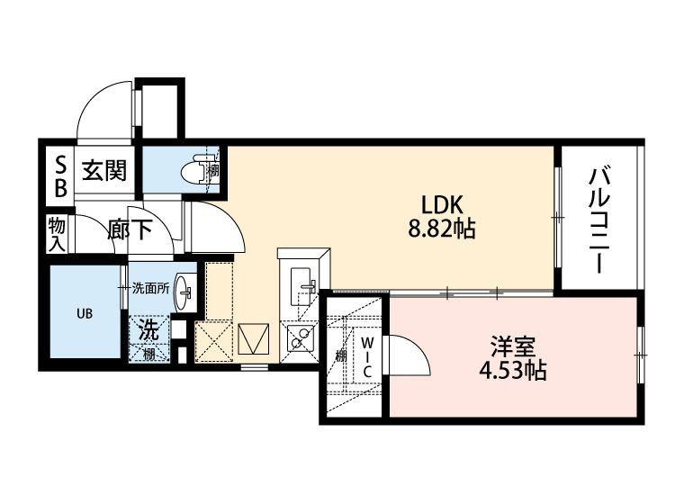 エクシア別府の間取り
