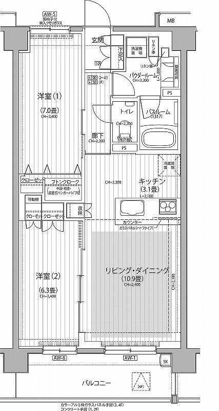 Nステージ東小金井の間取り