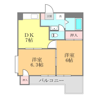 【間取り】 | サザンコート3