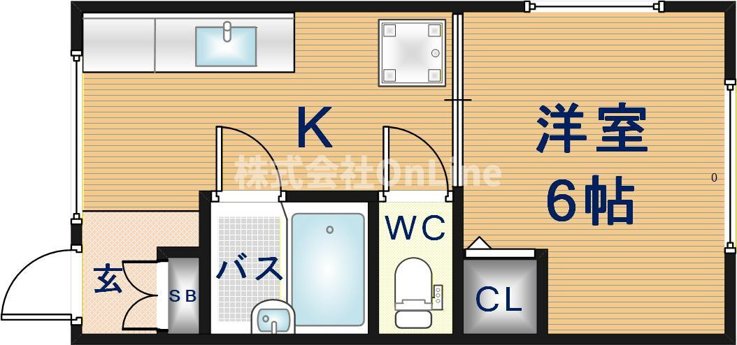寿コーポの間取り