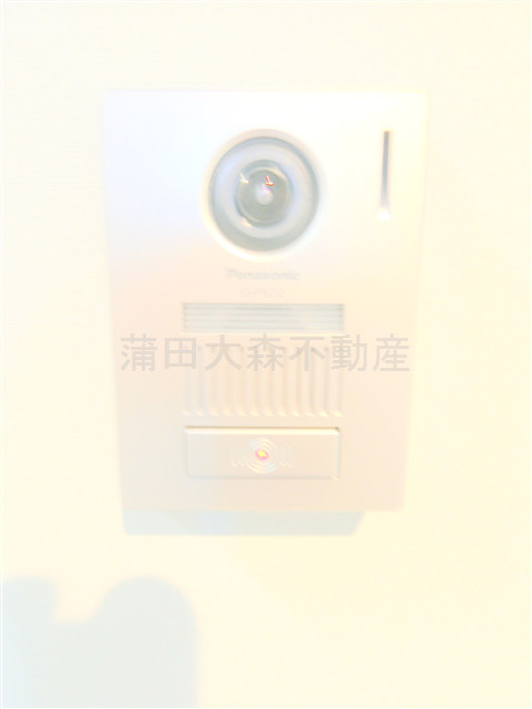 スカイハイム仲六郷の玄関