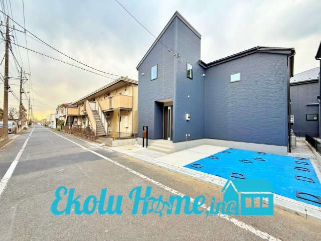 羽村市小作台第７　全６棟　２号棟の前面道路含む現地写真|前面道路含む現地写真です