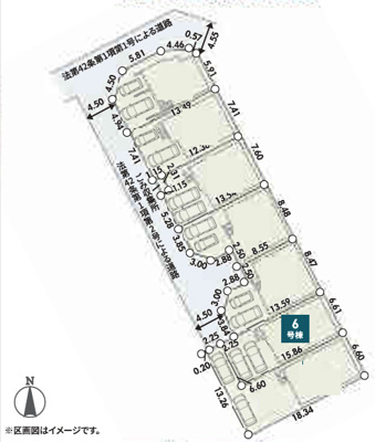 【区画図】 | 綾瀬市寺尾釜田１丁目 新築戸建て 全7棟【仲介手数料無料】 | 【仲介手数料無料でご紹介可能です】大樹不動産

