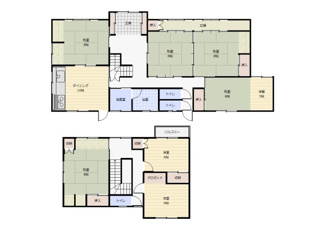 【間取り】 | 沖田町　７DK　中古住宅