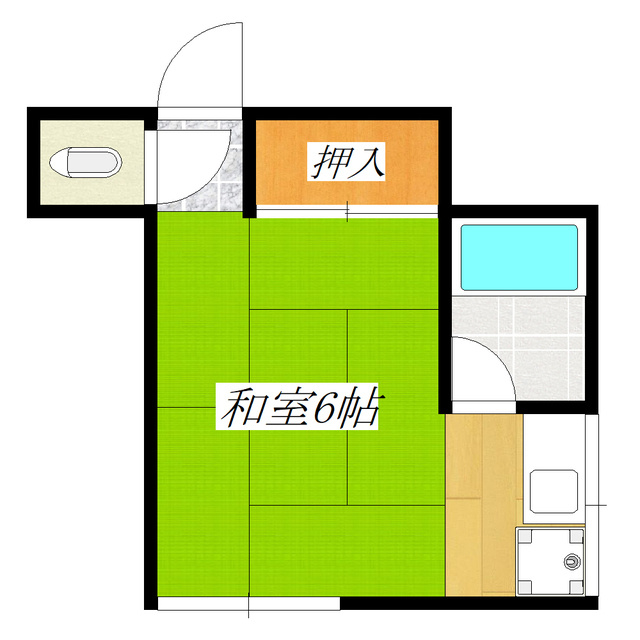 志茂文化アパートの間取り|南向きのお部屋です☆