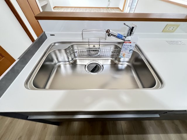 大和郡山市池沢町　のキッチン|清潔感のあるステンレスシンク