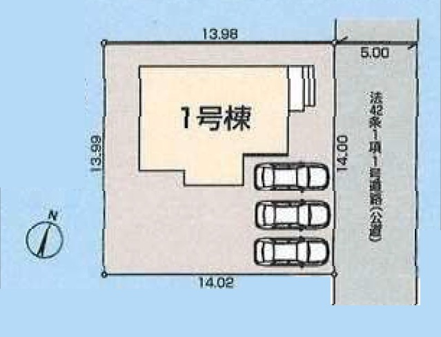 【区画図】 | 比企郡鳩山町松ヶ丘１丁目　全１棟 | 全１棟