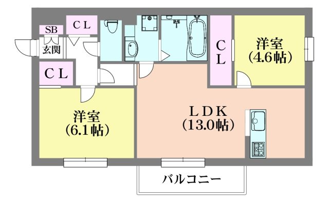 ラ・ヴェール杉尾台の間取り