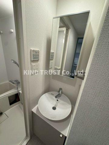 エスリードレジデンス　ザ・グラン　梅田イーストの洗面所|スペースが確保できる洗面所です