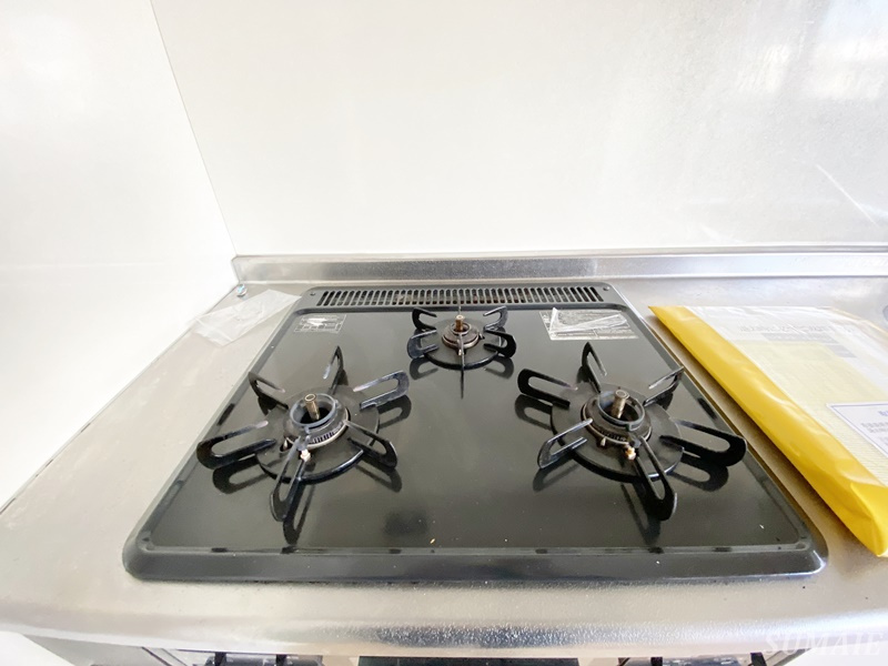 UPWARDのキッチン|ガスコンロ3口完備☆