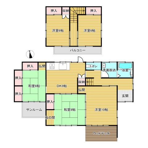日立市川尻町中古住宅の間取り