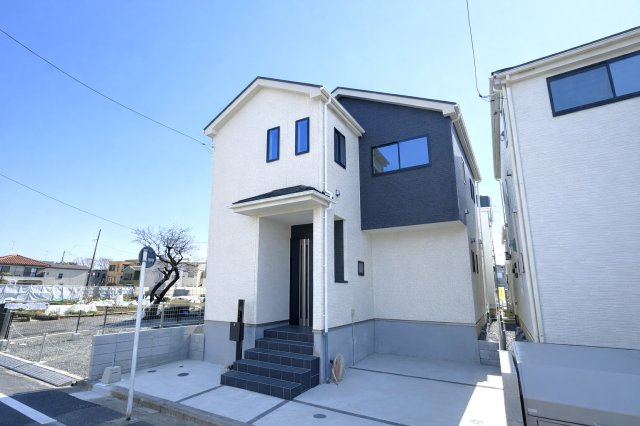 葛飾区東水元５丁目新築戸建【東水元小学校：5分】の外観|C号棟外観・完成済み内覧可能です！