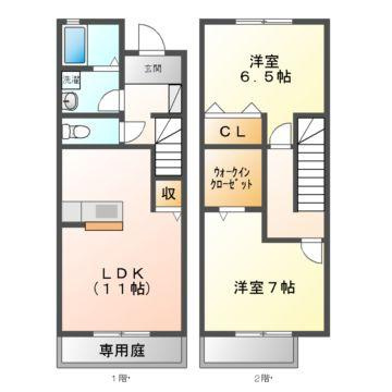 メゾンドールβ　Ｇの間取り