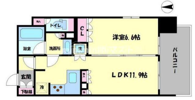 リーガル南堀江の間取り