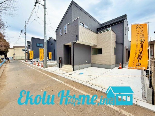 羽村市小作台第７　全６棟　5号棟の前面道路含む現地写真|2026年02月　撮影