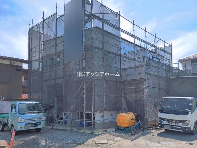 所沢市久米・全1棟　新築一戸建　～ガレージハウス～の外観|現地写真（2026年5月19日撮影）
