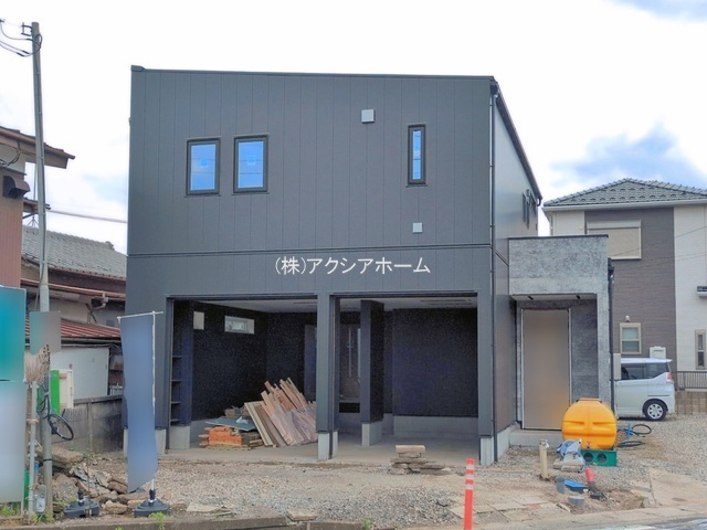 所沢市久米・全1棟　新築一戸建　～ガレージハウス～の外観|現地写真（2026年7月7日撮影）