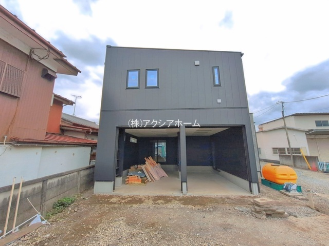 所沢市久米・全1棟　新築一戸建　～ガレージハウス～の外観|現地写真（2026年7月7日撮影）