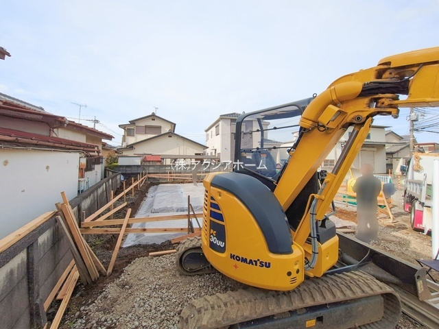 所沢市久米・全1棟　新築一戸建　～ガレージハウス～の駐車場|2026年2月27日撮影