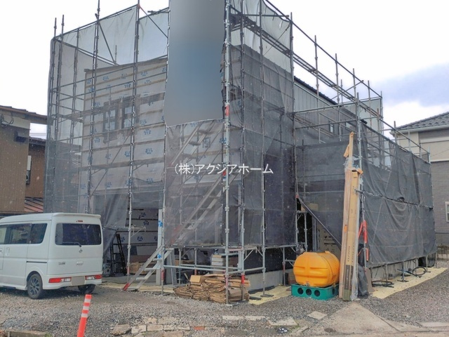所沢市久米・全1棟　新築一戸建　～ガレージハウス～の外観|現地写真（2026年6月15日撮影）