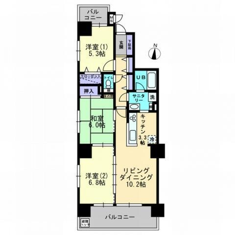 ア・ラ・モードはりまやの間取り|間取図 