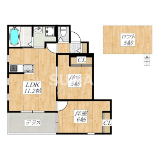 Lys blancの間取り|間取りです。