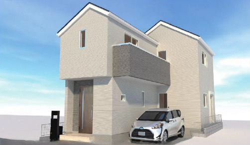 練馬区平和台3丁目　省エネ×長期優良住宅　限定3棟の前面道路含む現地写真