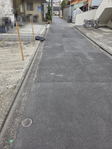 売土地　名古屋市西区笠取町二丁目の前面道路含む現地写真