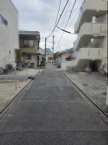 売土地　名古屋市西区笠取町二丁目の前面道路含む現地写真