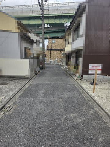 売土地　名古屋市西区笠取町二丁目の前面道路含む現地写真