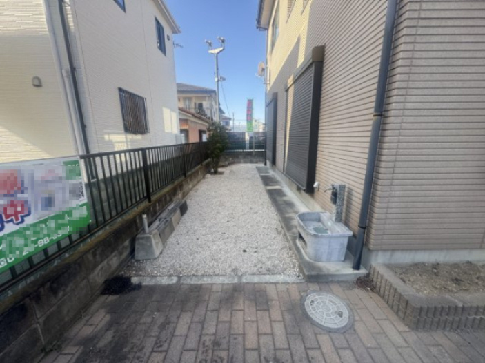 高崎市飯塚町　中古住宅の庭|高崎市飯塚町　中古住宅