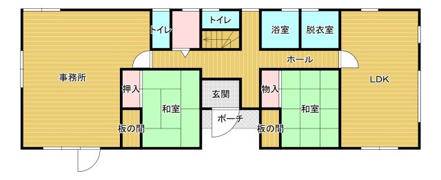 (店舗併用可)(二世帯住宅可)の間取り|【1階】二世帯同居や店舗併用も検討できる7LDKの間取り。