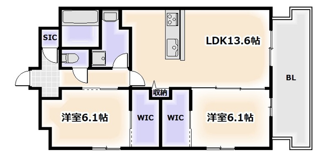 【間取り】 | スプランディッド難波Ⅶ