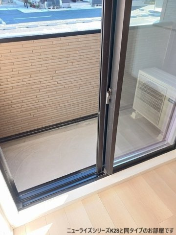 仮）根木内アパートのバルコニー|広々としたバルコニーです