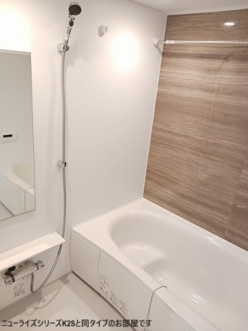仮）根木内アパートの浴室|日々の疲れを癒すお風呂付です