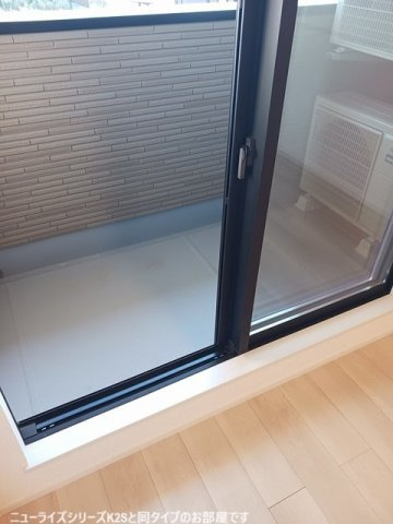 仮）根木内アパートのバルコニー|広々としたバルコニーです