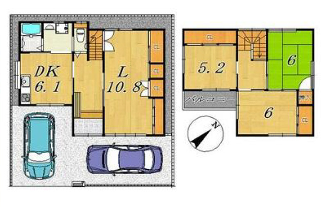 【間取り】 | 明石市大久保町大窪　中古戸建 | 3LDKです。