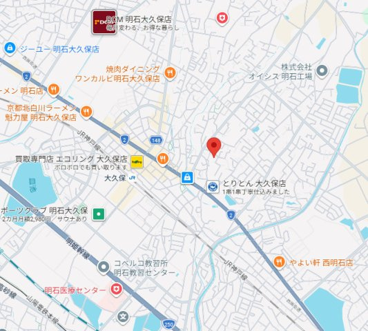 【地図】 | 明石市大久保町大窪　中古戸建